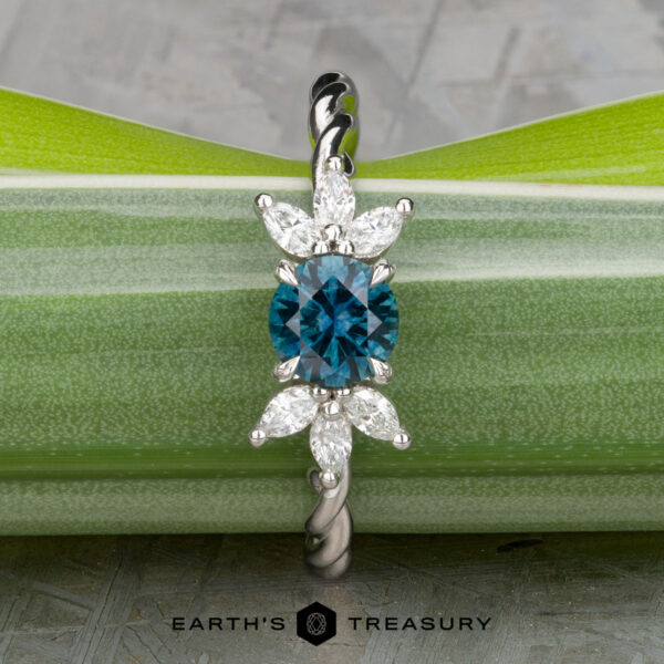 The Braided Liriope ring in platinum with 0.75-carat Montana sapphire The Braided Liriope ring in platinum with 0.75-carat Montana sapphire