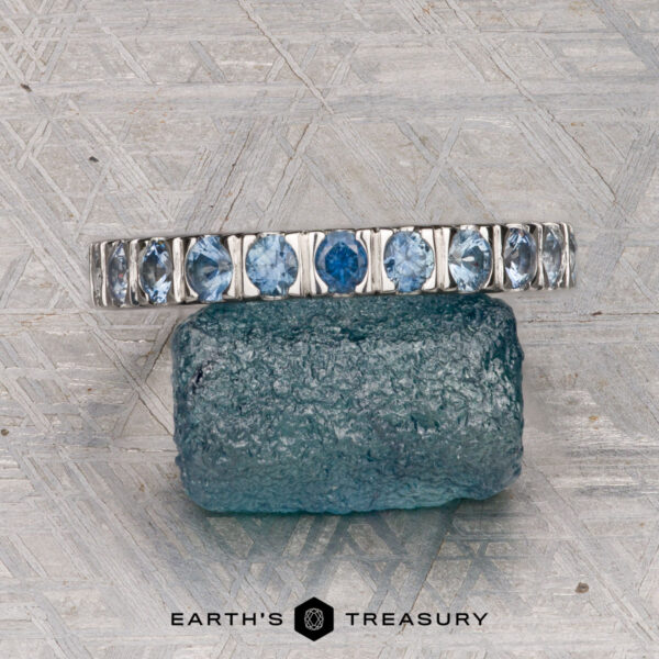 The Ombre Sapphire Band in platinum The Ombre Sapphire Band in platinumn