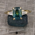 The "Clymene" ring in 14k yellow gold with 2.90-carat Montana sapphire