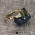 The "Clymene" ring in 14k yellow gold with 2.90-carat Montana sapphire