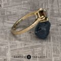 The "Capella" Ring in 14k yellow gold, hammered and brushed, with 2.71-Carat Montana Sapphire