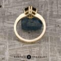 The "Capella" Ring in 14k yellow gold, hammered and brushed, with 2.71-Carat Montana Sapphire