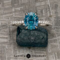 The "Heliophila" ring in platinum with 1.81-Carat Montana Sapphire