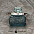 The "Aurai" Ring in 14k white gold with 1.07-Carat Montana Sapphire
