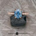 The "Sophia" in 14k rose gold with 2.26-Carat Montana Sapphire