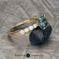 The "Anthea" ring in 14k yellow gold with 1.71-Carat Montana Sapphire