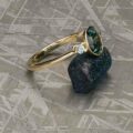 The "Evadne" in 14k yellow gold with 1.37-Carat Montana Sapphire