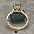 The Tapered Pave "Tatiana" ring in 18k yellow gold with 2.90-Carat Montana Sapphire