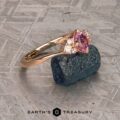 The Bypass "Sappho" in 20k pink gold with 1.01-Carat Montana Sapphire
