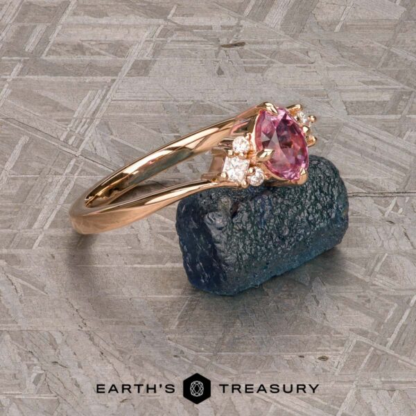 The Bypass "Sappho" in 20k pink gold with 1.01-Carat Montana Sapphire The Bypass "Sappho" in 20k pink gold with 1.01-Carat Montana Sapphire