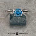 The "Phoebe" in 14k white gold with 1.41-Carat Montana Sapphire