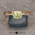 The "Karelia" ring in 20k pink gold and platinum, with 1.43-Carat Montana Sapphire