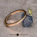 The "Karelia" ring in 20k pink gold and platinum, with 1.43-Carat Montana Sapphire