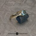 The "Niamh" in 14k yellow gold with 1.36-Carat Montana Sapphire