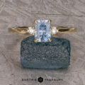 The "Eloise" ring in 14k yellow gold with 0.94-Carat Montana Sapphire