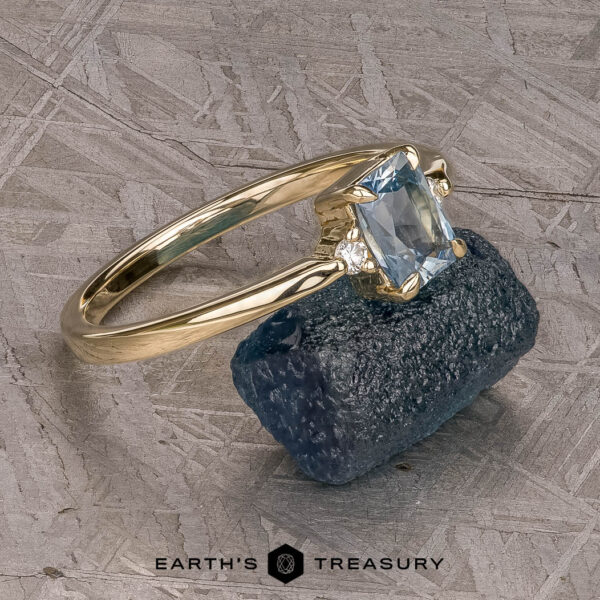 The "Eloise" ring in 14k yellow gold with 0.94-Carat Montana Sapphire The "Eloise" ring in 14k yellow gold with 0.94-Carat Montana Sapphire