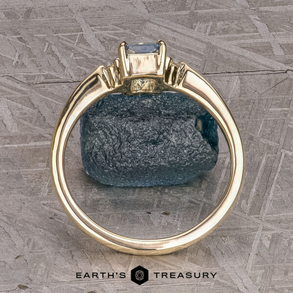 The "Eloise" ring in 14k yellow gold with 0.94-Carat Montana Sapphire The "Eloise" ring in 14k yellow gold with 0.94-Carat Montana Sapphire