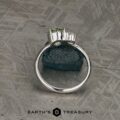 The "Hyacinth" Ring in 14k white gold with 1.46-Carat Montana Sapphire