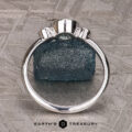 The "Naiad" in 14k white gold with 0.87-Carat Montana Sapphire