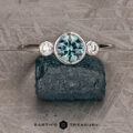 The "Naiad" in 14k white gold with 0.87-Carat Montana Sapphire