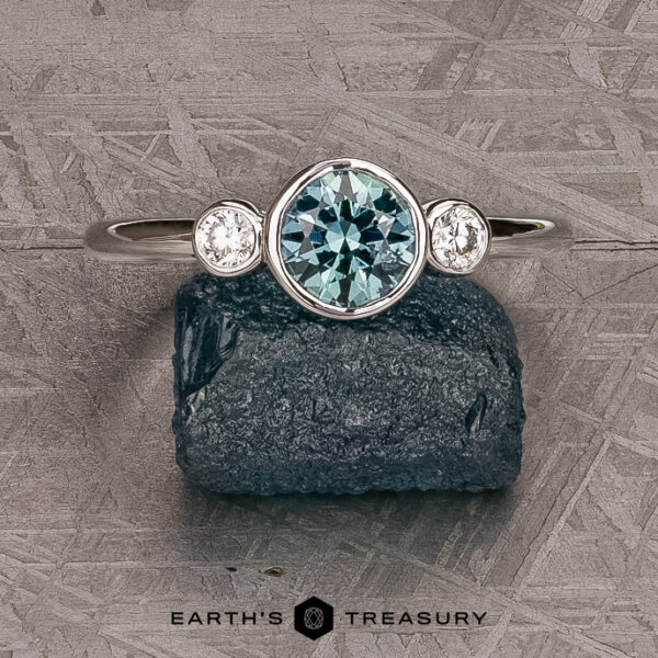 The "Naiad" in 14k white gold with 0.87-Carat Montana Sapphire The "Naiad" in 14k white gold with 0.87-Carat Montana Sapphire