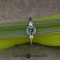 The "Naiad" in 14k white gold with 0.87-Carat Montana Sapphire