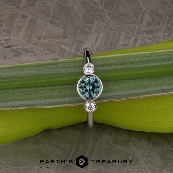 The "Naiad" in 14k white gold with 0.87-Carat Montana Sapphire