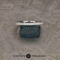 The Petite Pave Diamond Band in 14k white gold
