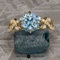 The “Laurel” Ring in 14k yellow gold with 2.10-Carat Montana Sapphire