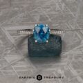 The "Tatiana" Ring in 14k white gold with 1.88-Carat Montana Sapphire