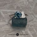 The "Hyacinth" ring in 14k white gold with 1.62-Carat Montana Sapphire