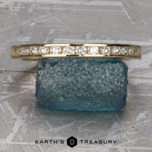 The Classic Channel Diamond Band in 14k yellow gold