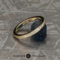 The Classic Channel Diamond Wedding Band in 14k yellow gold