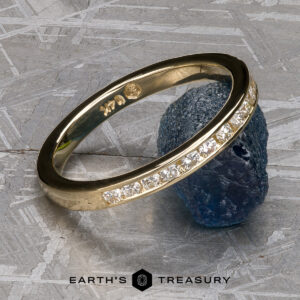 The Classic Channel Diamond Band in 14k yellow gold