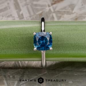 The "Phoebe" in 14k white gold with 2.24-carat Montana sapphire