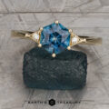 The "Niamh" ring in 14k yellow gold with 1.34-Carat Montana Sapphire