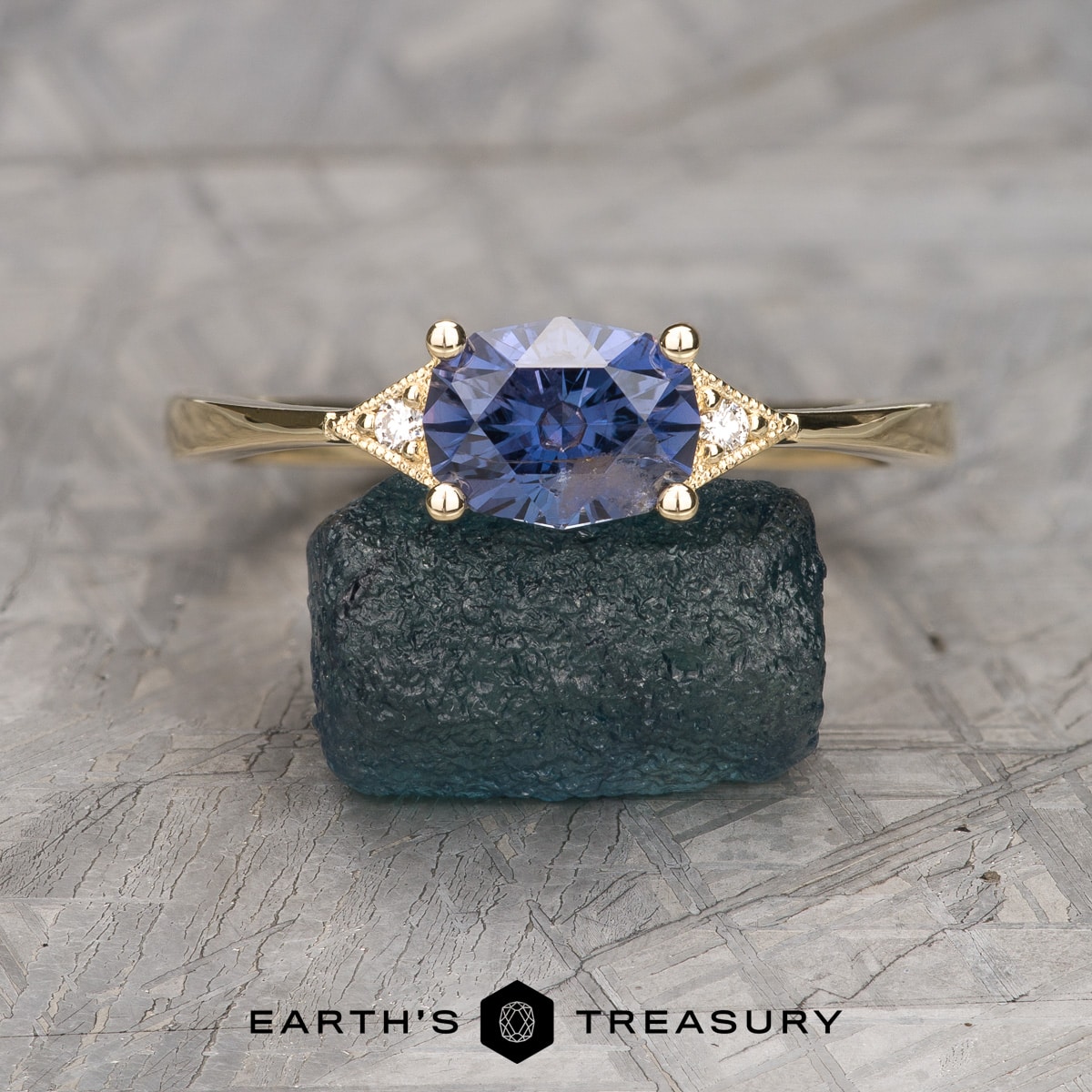 The "Niamh" in 14k yellow gold with 1.62-carat Umba sapphire