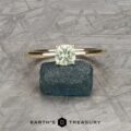 The "Clarice" in 14k yellow gold with 0.85-Carat Montana Sapphire