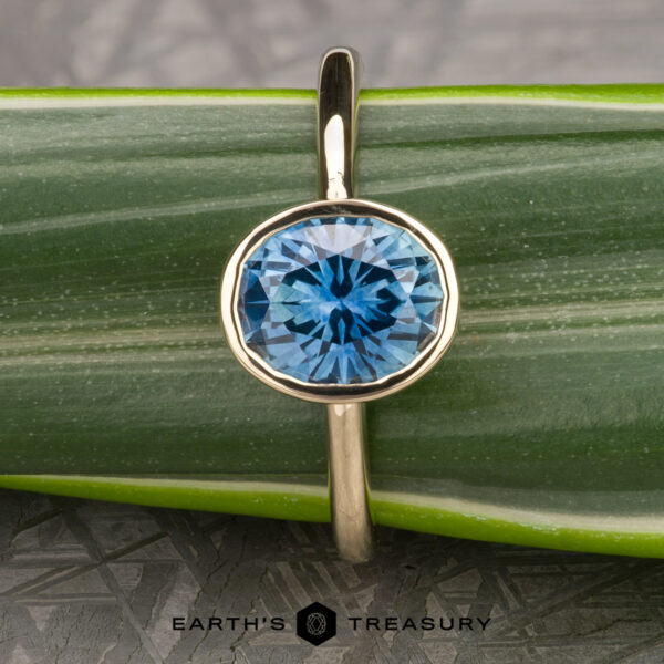The "Deirdre" ring in 14k yellow gold with 2.01-carat Montana sapphire The "Deirdre" ring in 14k yellow gold with 2.01-carat Montana sapphire