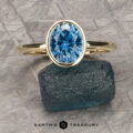 The "Deirdre" ring in 14k yellow gold with 2.01-carat Montana sapphire