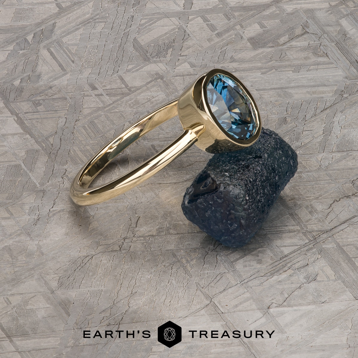 The "Deirdre" in 14k yellow gold with 2.01-carat Montana sapphire