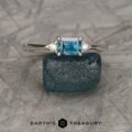 The "Niamh" in 14k white gold with 0.88-carat Montana sapphire