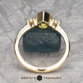 The "Evadne" ring in 14k yellow gold with 1.08-Carat Australian Sapphire