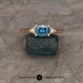 The "Niamh" ring in 14k rose gold with 1.03-Carat Montana Sapphire