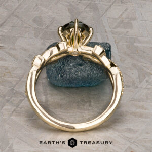 The "Laurel" ring in 14K yellow gold with 1.64-carat Australian sapphire