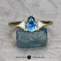 The "Rhiannon" ring in 14K yellow gold with 0.99-carat Montana sapphire