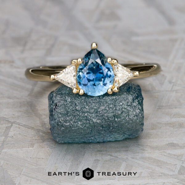 The "Rhiannon" ring in 14K yellow gold with 0.99-carat Montana sapphire The "Rhiannon" ring in 14K yellow gold with 0.99-carat Montana sapphire