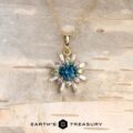 The BYO "Solara" pendant in 14k Yellow Gold with 0.87-carat Montana sapphire