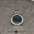 The Classic Pave "Cecilie" Ring in platinum with 2.58-carat Montana sapphire