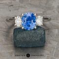 The "Evelyn" ring in Platinum with 1.82-carat Montana sapphire
